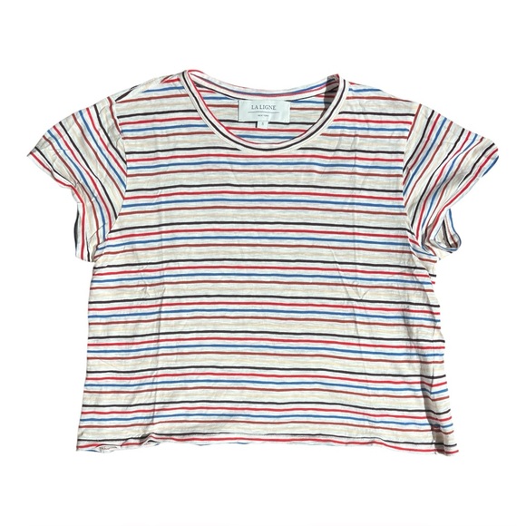 La Ligne Tops - LA LIGNE Multicolor Striped Tee Shirt